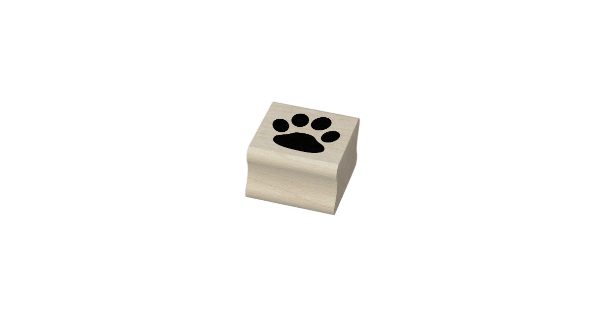 Adorable Paw Print 1 Inch Ink Stamp Zazzle