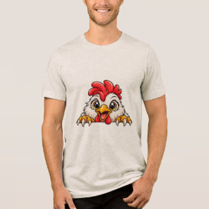 Adorable Peekaboo Chicken Tri-Blend Shirt