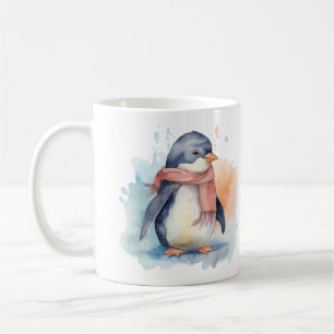 Adorable Penguin Illustration Art Coffee Mug