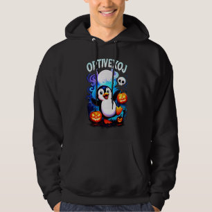Adorable Penguin & Jack-o'-Lanterns Halloween Hoodie