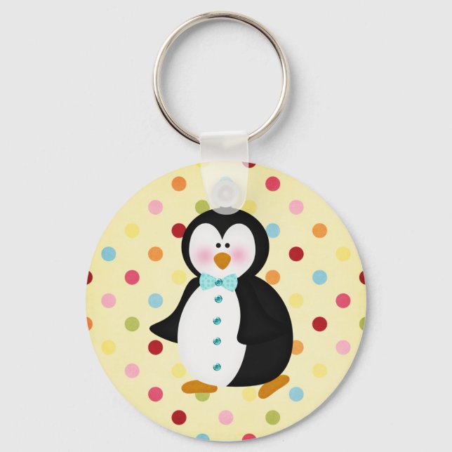 adorable Penguin Key Ring (Front)
