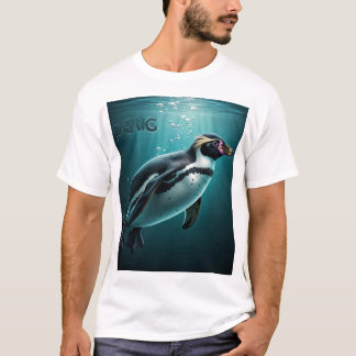 Adorable Penguin Splash T-Shirt 