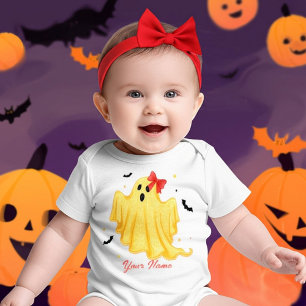 Adorable Personalised Halloween Baby Ghost T-Shirt