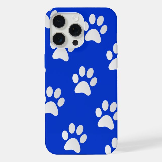Adorable Pet Paw Print Pattern iPhone Case (Back)