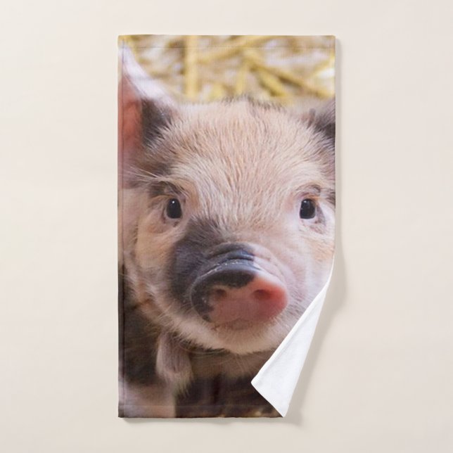 Adorable Piglet Hand Towel (Hand Towel)