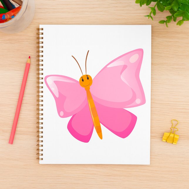 Adorable Pink Cartoon Butterfly  Planner (Creator Uploaded)