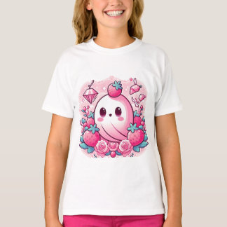 Adorable Pink Coquette Ghost T-Shirt