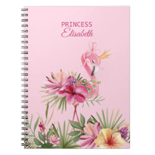 Adorable Pink Flamingo Notebook
