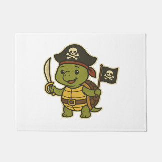 Adorable Pirate Turtle Classic T-Shirt Doormat