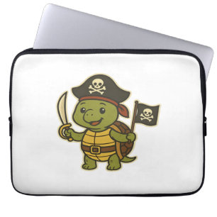 Adorable Pirate Turtle Classic T-Shirt Laptop Sleeve