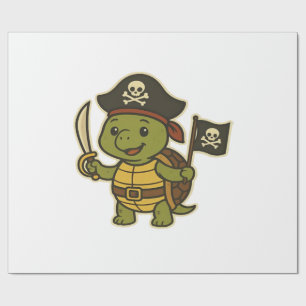 Adorable Pirate Turtle Classic T-Shirt Wrapping Paper