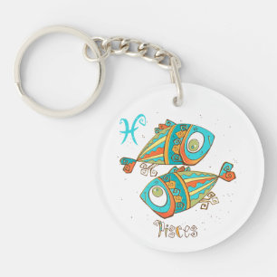 Adorable Pisces Fish Key Ring