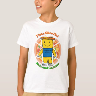 Adorable Pizza Slice Hat - Kids and Gamers T-Shirt