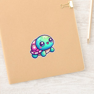 Adorable Playful colourful Shell Turtle