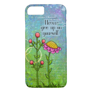 Adorable Positive Thought Doodle Flower iPhone 7 iPhone 8/7 Case