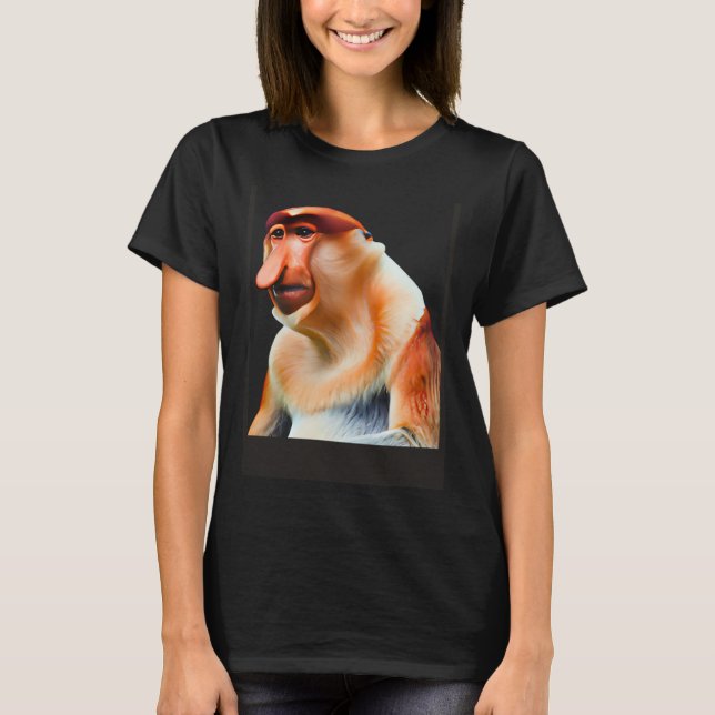 Adorable Proboscis Monkey T-Shirt (Front)