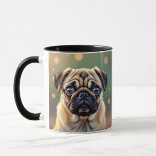 Adorable Pug Close up Cute Dog Personalized Mug
