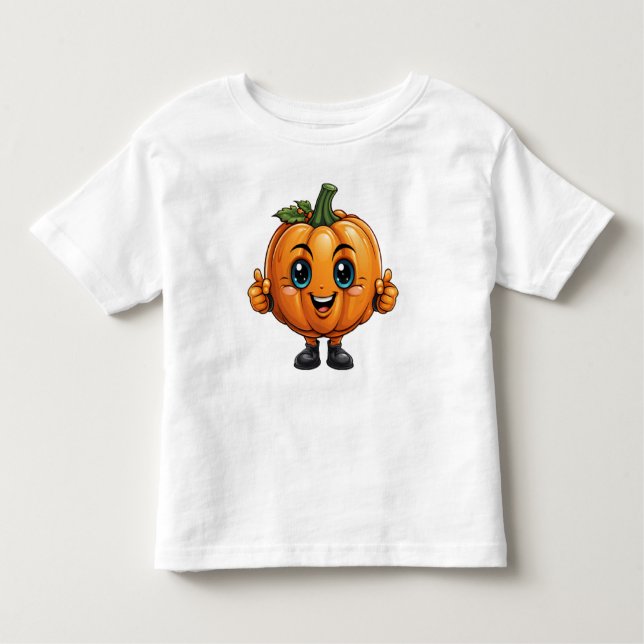 Adorable Pumpkin with face   Toddler T-Shirt (Front)
