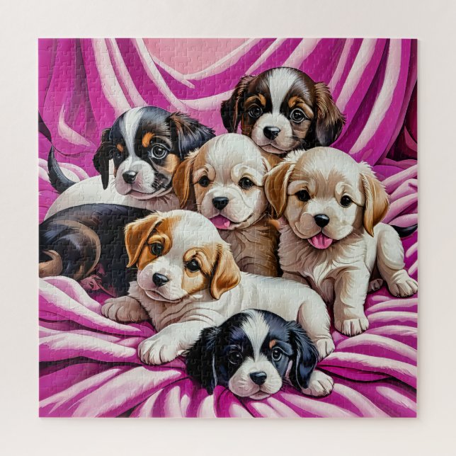 Adorable Puppies Jigsaw Puzzle (Vertical)