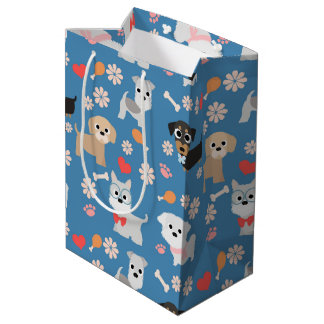 Adorable Puppies Medium Gift Bag