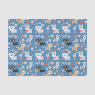 Adorable Puppies Tissue Paper