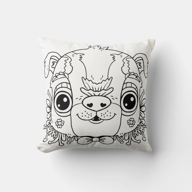 Adorable Puppy Face Cushion (Front)