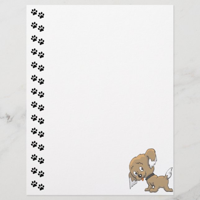 Adorable Puppy  Letterhead (Front)