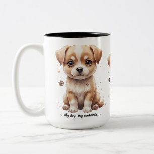 Adorable Puppy Soulmate Mug – Sweet Dog Love Gift