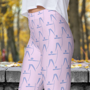 Adorable Purple Womens Archery Pattern Leggings