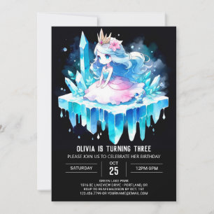 Adorable Queen Princess Birthday  Invitation