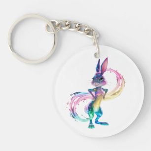 Adorable Rabbit Key Ring