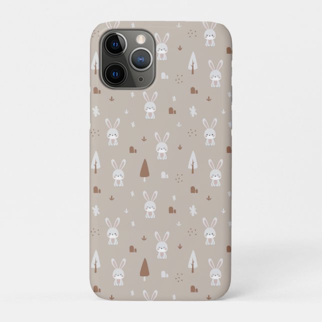 Adorable Rabbit Kids Pattern  Case-Mate iPhone Case (Back)
