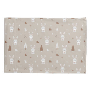 Adorable Rabbit Pattern Pillow Case
