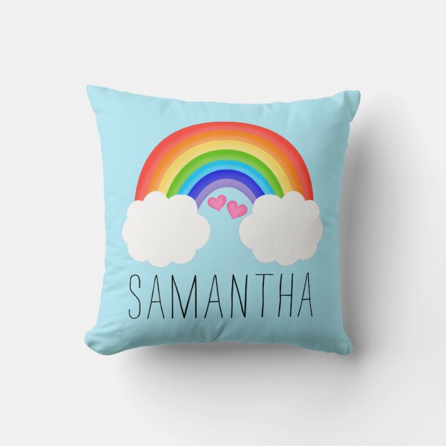 Adorable Rainbow Name Cushion (Front)