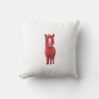 Adorable Red Chestnut horse Cushion