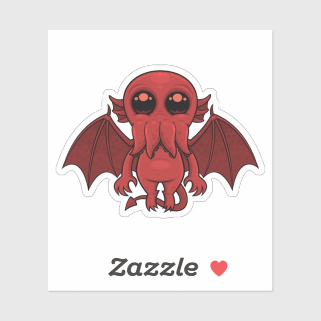 Adorable Red Cthulhu Sea Monster (Sheet)