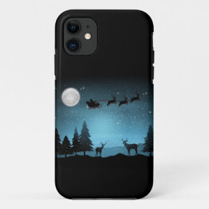 Adorable Reindeer At Night iPhone 11 Case