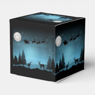 Adorable Reindeer At Night Favour Box