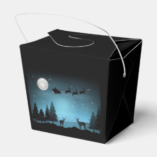 Adorable Reindeer At Night Favour Box