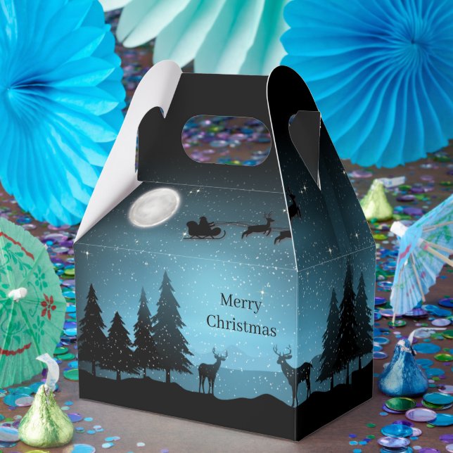 Adorable Reindeer At Night Favour Box (Party)