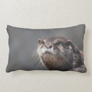 Adorable River Otter Lumbar Cushion