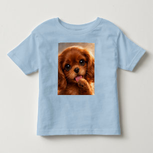 Adorable Ruby Cavalier Spaniel Toddler T-Shirt