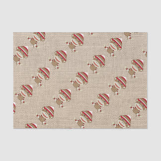 Adorable Rustic Custom Sock Monkey Party Tissue Paper