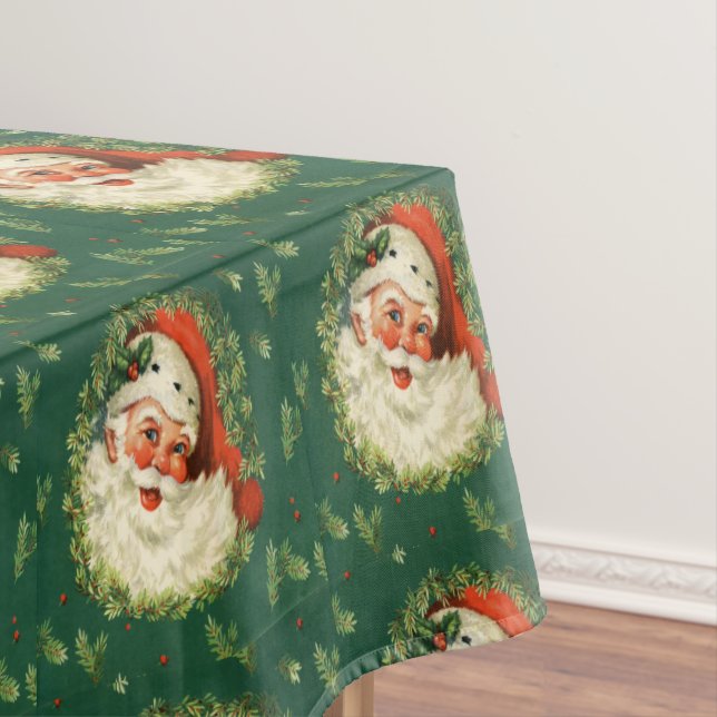 Adorable Santa Claus, Christmas Tablecloth (In Situ)