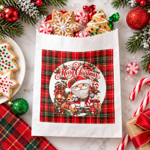 Adorable Santa Claus Merry Christmas Favour Bag