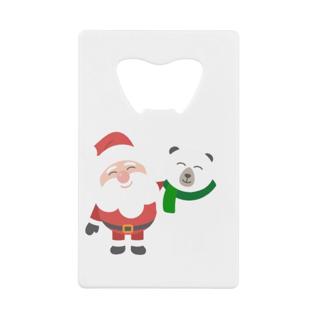 Adorable Santa With Polar Bear (Front)