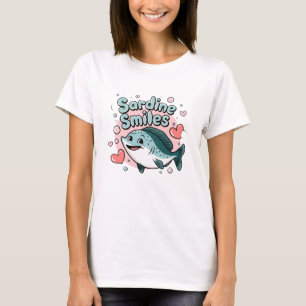 Adorable Sardine Graphics for Kawaii Fans T-Shirt