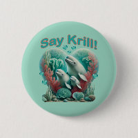 Adorable "Say Krill" Whale Family Portrait