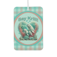 Adorable "Say Krill" Whale Family Portrait