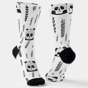 Adorable Scandinavian Panda Bear Socks